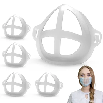 M'J 3D Usta Masko za Podporo Dihanja Pomoč Pomoč Masko Notranje Blazine Nosilec za Hrano Silikona Maska Imetnik Dihanje Ventil