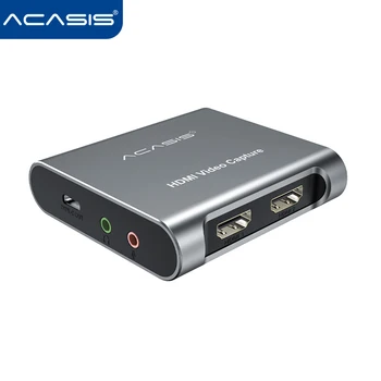 Acasis 4K 1080P HDMI Video Capture Card USB 3.0 HD Snemalnik za Video Igre v Živo Pretakanje Združljivih za PS4 Xbox RAČUNALNIK Stikalo