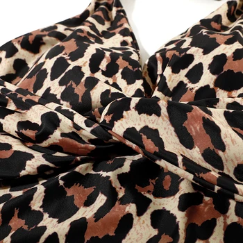 Leopard En Kos Kopalke Ženske 2021 Plus Velikost Niz Vozel V Vratu Kopalke, Plavanje Obleko Obleka, Monokini Kopalke Ženske