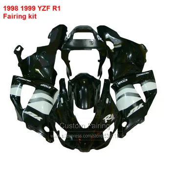 Oklep komplet Za YAMAHA YZF R1 98 99 ( + Srebrno linijo ) yzfr1 1998 1999 Fairings brezplačna dostava HY57