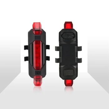 USB Polnilne Kolo LED Luči Nepremočljiva Kolo Svetlobe MTB Cestno Kolo Dodatki Zadnje Luči Kolesarjenje Varnost Opozorilo Luč