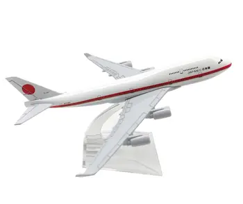 1/400 Zrakoplova Model Simulacije Potniških Letal Zlitine Igrača Statične Dekoracijo 16 CM Japonski Predsedniško Letalo Boeing 747