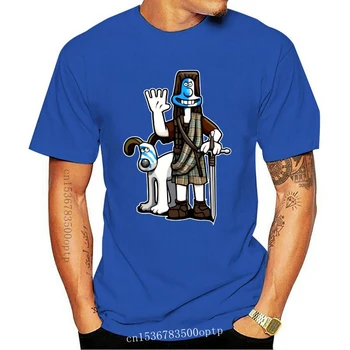Moški tshirt William Wallace Gromit Humor T Shirt Natisnjeni T-Shirt tees vrh