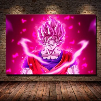 Doma Dekor Natisne Anime Goku Slikarstvo Skandinavski Slog Slike Wall Art Modular Platno Plakat Sodobne Postelji V Ozadju