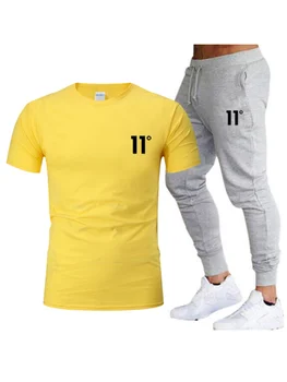 2021 Modni T-Shirt Hlače Moški Hlačni Komplet Dveh Kos Poletje Moški Hlačni Komplet Tek Set za Moške blagovne Znamke T-Shirt Pantsuit