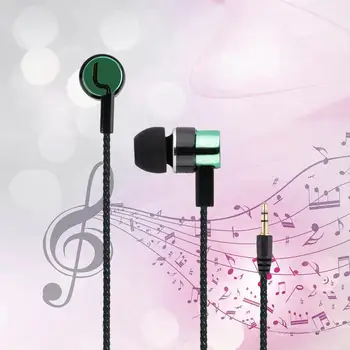 Universal 3,5 mm Multimedijski Predvajalnik, Slušalke Stereo Glasbe Za iPhone za Xiaomi za Huawei MP3 Predvajalnik Z Mic Mobilni Telefon, Slušalke