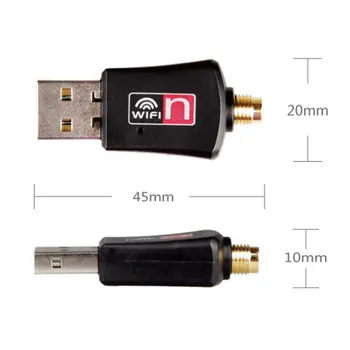 Mini Wireless USB Adapter 300M 2,4 ghz 802.11 B/g/n, Omrežna Kartica USB2.0 Wifi Adapter z Antena 2dbi za Namizni Prenosni RAČUNALNIK