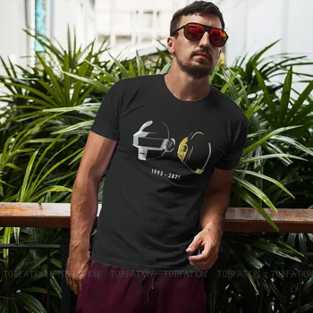 Daft Punk Elektronski Glasbeni Poklon Čelada Umetnosti Najnujnejša Oprema Majica S Kratkimi Rokavi Homme Visoke Kakovosti Tshirt Svoboden Crewneck Moških Oblačil