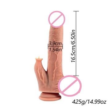 Polnjenje prek kabla USB Ogrevanje Vibrator Penis Ženska Masturbacija priseska Dildo Masaža Klitoris Jezika Lizati MasturbationVibrator