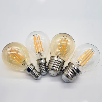 4W G45 Retro Edison Žarnico, Žarnice E27 Bombillas 220V Letnik Lučka 6pcs/veliko 4000K prozornega Stekla Notranjo Dekoracijo