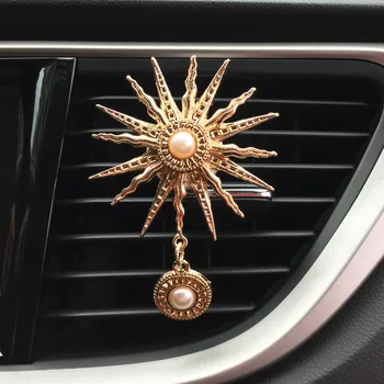 Sonce bog vzorec avto vtičnico parfum Posnetek avto osvežilcev zraka Trdna Balzam Diamond bling avto dekoracijo notranjosti auto accessorie