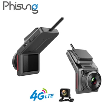 Phisung K18 Full HD 1080P WiFi 4G Avto DVR Kamera nadzorna plošča GPS Logger Dashcam z Rearview Fotoaparat