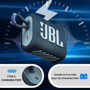 Original JBL POJDITE 3 GO3 brezžični Bluetooth Zvočnik Subwoofer Zunanji Zvočnik IP67 Nepremočljiva Mini Zvočnikov Bass Sound 8 barve