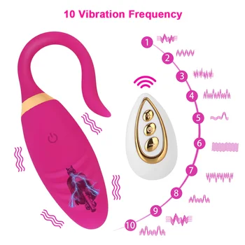 10 Načini Vibracijska Jajca Vaginalne in Analne Massager Stimulacijo Ščegetavčka Brezžični Daljinski upravljalnik G Spot Massager Sex Igrače za Ženske