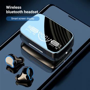 TWS Bluetooth5.1 Slušalke Polnjenje Box 2000mAh Brezžične Slušalke Športne Nepremočljiva Čepkov 9D Stereo Čepkov Slušalke Z Mikrofonom