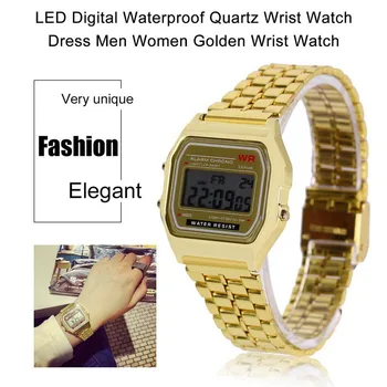 2019 Moda Pazi Moški Priložnostne Watch LED Digitalni Watch Moških iz Nerjavečega jekla Quartz Šport Nepremočljiva Zapestje Gledati Masculino