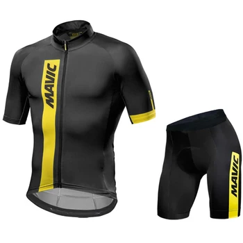 2021 Poletje MAVIC Kratek Sleeve Kolesarjenje Jersey Set Maillot Ropa Ciclismo Uniformes Quick-dry Kolo Oblačila MTB Cikel Oblačila
