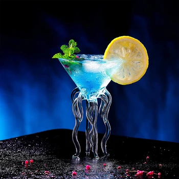 Hobotnica Martini Kozarec Ustvarjalni Cocktail Drinkware Bar Ognjeni Orodja Za Pregledno Kozarcev Vina