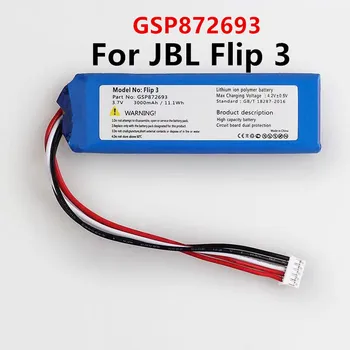 Original GSP872693 P763098 03 3000mAh Nadomestna Baterija Za JBL Flip 3 Flip3 Sivo Baterij z Orodja