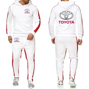 2021 Mens Toyota Avto Logotip 2 Kosa Določa Trenirko Hooded Majica+hlače Pulover Hoodie Sportwear bo Ustrezala Priložnostne Mans Oblačila