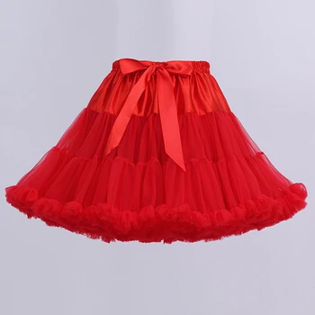 Cosplay petticoat half-length krilo lolita ultra-puff nasilno mehko preja brez kosti krilo naramnicami mehko puff multicolor petticoat