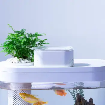 Mijia Geometrijo Amfibijska Eko Fish Tank Pro Samodejno Čas Hranjenja Wifi Smart Box Delo Z Mijia Barvne Lestvice Razsvetljavo