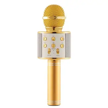 Prenosni Bluetooth Petje Karaoke Mikrofon Brezžični Ročni Smartpnone Zvočnik Mikrofon za Dom KTV Prostem Stranka