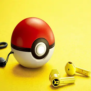 2021 Novo PokéMon Bluetooth Slušalke - Pikachu Bluetooth 5.0-Ear Slušalke Touch Kontrole, Pokeball Polnjenje Prostor Design