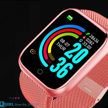 2021 Dame Šport Zapestnica Pametno Gledati Ženske Smartwatch Moških Smartband Android, IOS Nepremočljiva Fitnes Tracker Pametna Ura Moški