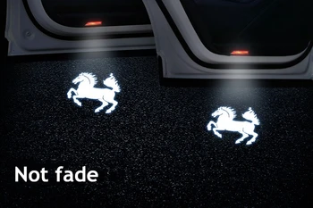 2PCS za Cayenne Boxster Kajmanski Macan 911 P-anamer Vrata Logotip Luči Projektor LED vrat Opozorilo Lahka 3D Shadow Duh Svetlobe