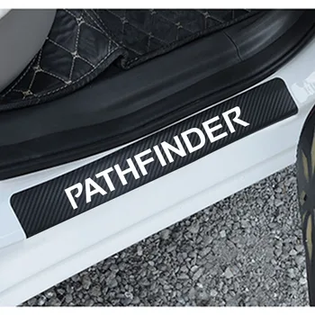 Za Nissan Pathfinder Dodatki Avto Nalepke Ogljikovih Vlaken Anti Scratch Auto Vrata Polico Dekoracijo Styling Nalepko Zaščitnik