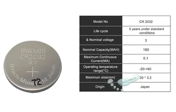 15pc maxell prvotne blagovne znamke novo baterijo cr2032 3v gumb celice kovanec baterije za gledanje računalnik igrače, daljinsko upravljanje cr 2032