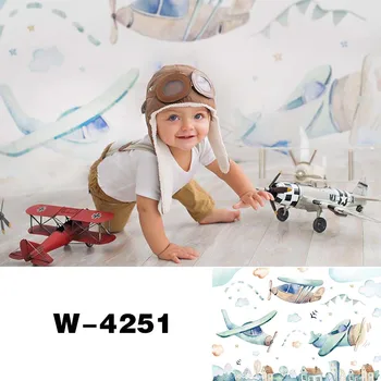 Rojstni Dan Fotografija Ozadje Akvarel Slika Fantje Princ Novorojenčkov Otroci Baby Tuš Cake Razbiti Foto Ozadje Studio Rekviziti