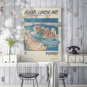 Pablo Picasso Avant Garde Umetnost Plakata, Picasso Barvne Abstraktne Človeške Nake Platno, Tisk, Letnik Slika, Slikarstvo, Obletnico Darilo