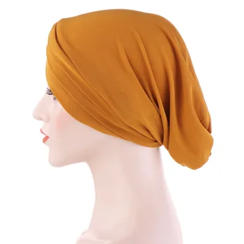 Vroče prodaje stretch tkanine, čelo tri prečkal Indijski klobuki, nazaj se lahko skrijejo lase turban klobuk Muslimanskih znanja klobuk