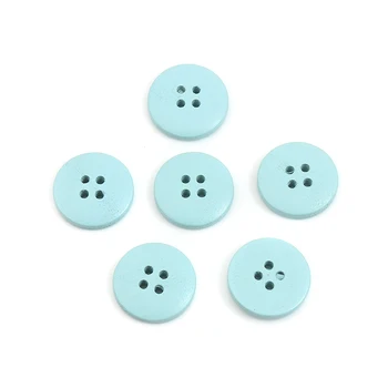 50 Kos 20 mm Roza Lesene Okrogle Buttons4 Luknje Za Šivanje Majica Gumbi Za Oblačila Rezanje Izdelavo Okraski za Šivalni Pribor