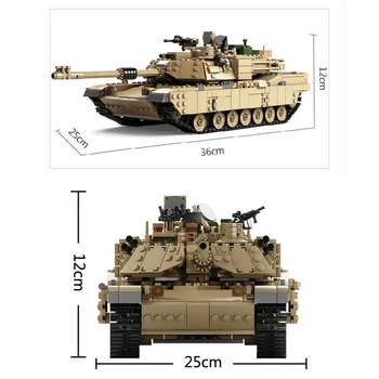 KAZI Novo Temo Tank gradniki 1463pcs gradniki M1A2 ABRAMS MBT KY10000 1 Sprememba 2 Igrače Tank Modeli Igrače Za Otroke