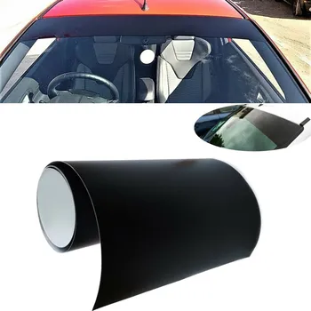 Gloss Black Sun Trakovi Univerzalni Avto Van vetrobranskega stekla Sunstrip 140 X 20 cm Avto Pogled od Spredaj Dežnik Avto Styling