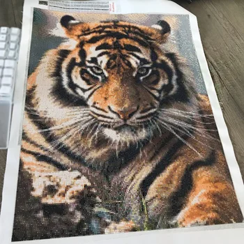 Evershine 5D DIY Diamond Slikarstvo Tiger Celoten Kvadratni Diamond Vezenje Živali Nosorogovo Sliko Mozaika Prodajo Doma Dekor Darilo