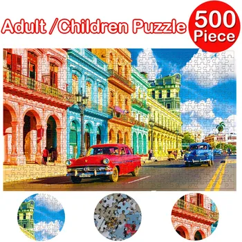 Odrasli Uganke 500 Kos Velike Puzzle Igro, ki je Zanimivo Igrače Osebno Darilo uganke, igrače za odrasle, otroke, otroci, ki doma igra#40
