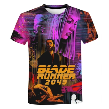 Blade Runner Film Majica s kratkimi rokavi Moški/ženske Retro znanstvena Fantastika Classic Majica Prevelik Fantje in Dekleta Poletje Kratek Rokav T-shirt