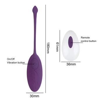 Keglove Žogo Vibracijsko Jajce Vagina Vibrator Daljinski Upravljalnik G-Spot Masaža Klitoris Stimulator Skoki Jajce Za Ženske Sex Shop