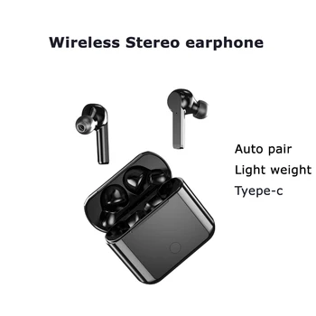 Brezžične Slušalke TWS Čepkov dvojno klic Teče Športne Slušalke Bluetooth tip C za IOS in Android mobilne naprave Stereo zvok