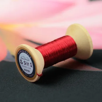 20m, Rdeč, Roza Suzhou Vezenje DIY Skupnih Barvnih Svilena Vrstica Veje Priročnik Spiraea Debelo nit Vezenje