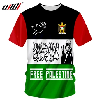 UJWI Palestine Zastavo Moške Majice s kratkimi rokavi Moda Kratek Rokav Poletje Nostalgija blagovno Znamko T-Majice Design Navdušence Razvedriti Tshirt po meri