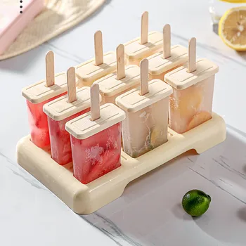 9 Sklopov Silikonske Ice Pladenj Ice Maker Ledeni Sladoled Multi-celice Design Palica Led Gospodinjski Kuhinja Orodje Pribor, aparat za Led