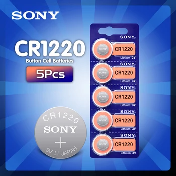 5Pcs Sony 3v CR1220 Lithim Li-ionska Baterija DL1220 BR1220 ECR1220 LM1220 KCR1220 L04 5012LC Gumb gumbaste Bateria Zamenjati
