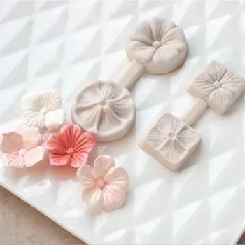 3D Pet Cvetnih listov Cvet Silikonsko Plesni Fondat Torta Dekoraterstvo Orodja Čokolada Confeitaria Peko Jedra, Kuhinjski Pribor