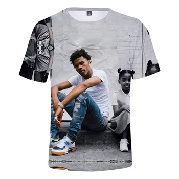 2021 Rapper Lil Baby 3d printed majica s kratkimi rokavi Ženske/moški Modni Priložnostne Harajuku Majica Poletje Kratek Rokav Ulične Vrhovi