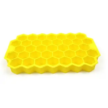 37 Kocke Ledu Pladenj Kocka Plesni Honey Comb Kocke Ledu, Zamrznjeno, Mini Cube Silikonski Pladenj Za Torto Plesni Stranka Hladno Bar Hladno Pijačo Orodja